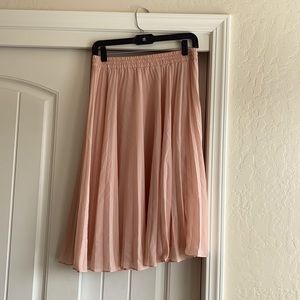 Pink Chiffon Skirt